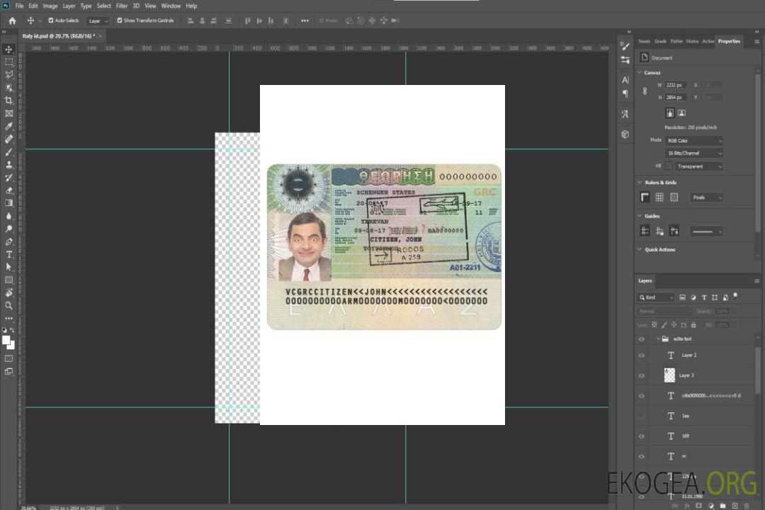 GRÈCE visa Schengen version 2 template GRÈCE visa Schengen version 2 template